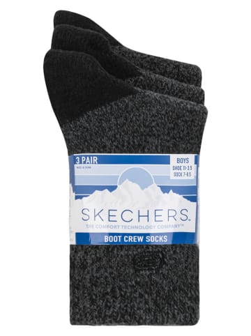 3er-Set: Socken in Anthrazit