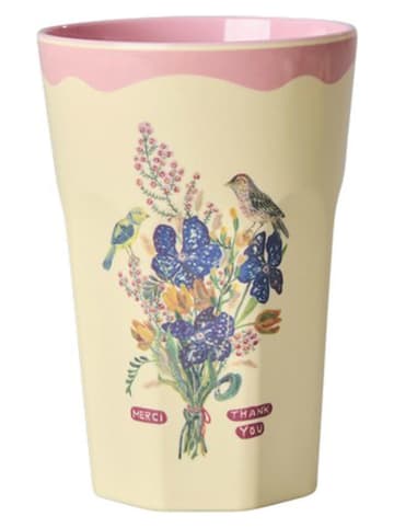 Kubki (2 szt.) "Nathalie Lété" w kolorze jasnoróżowo-kremowym - 400 ml