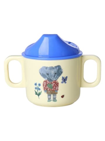 Tuitbeker "Nathalie Lété" crème/blauw - 250 ml