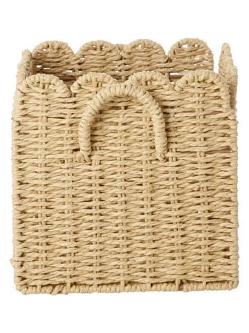 Koszyk w kolorze jasnobrązowym - 20 x 20 x 20 cm