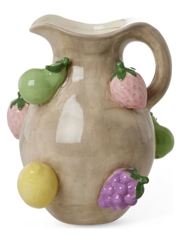 Vase in Beige/ Bunt - (B)25,5 x (H)25 x (T)24,5 cm