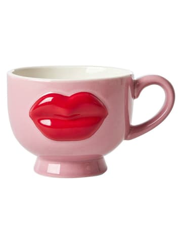 Kaffeetasse "Lips" in Rosa - 250 ml