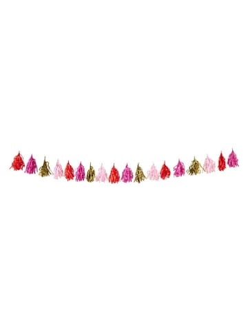 Girlande in Rot/ Pink/ Gold - (L)285 cm