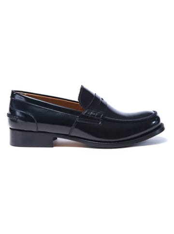 Leren mocassins zwart