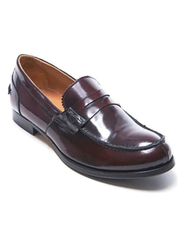 Leren mocassins bordeaux