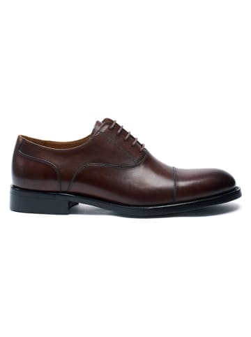 Leren veterschoenen bruin