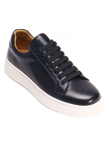 Leren sneakers zwart