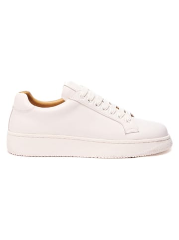 Leren sneakers wit