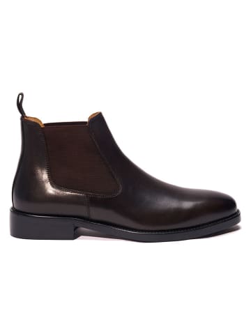 Leder-Chelsea-Boots in Braun