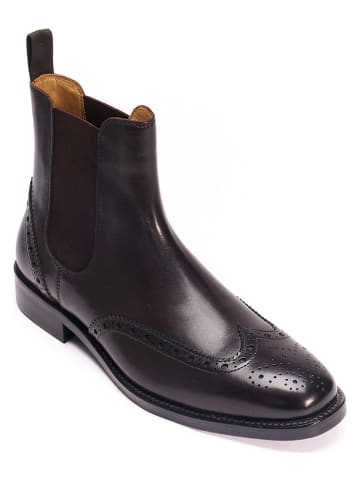 Leder-Chelsea-Boots in Braun