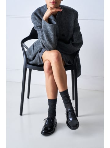 Leder-Stiefel in Schwarz