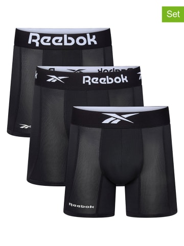 Reebok 3er-Set: Boxershorts in Schwarz
