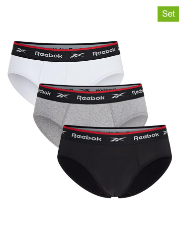 3er-Set: Slips "Wiggins" in Schwarz/ Grau/ Weiß