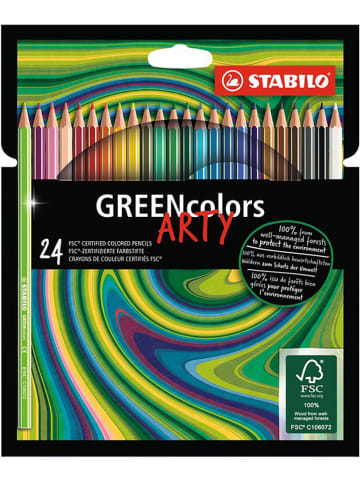 Milieuvriendelijke kleurpotloden "STABILO GREENcolors" - 24 stuks