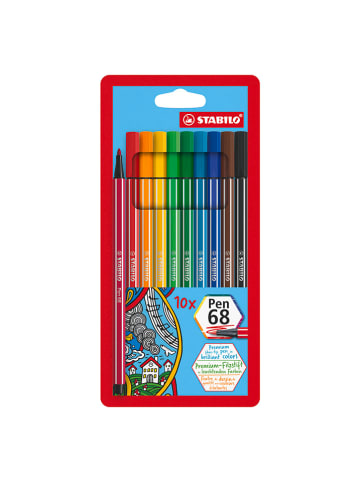 Mazaki premium (10 szt.) "STABILO Pen68 Colorparade"