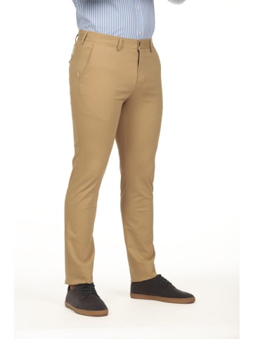 Spodnie chino w kolorze karmelowym
