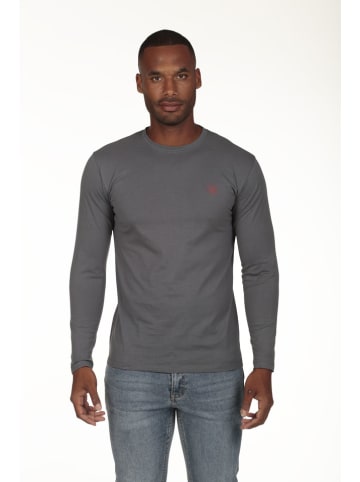 3er-Set: Longsleeves in Grau/ Schwarz/ Weiß
