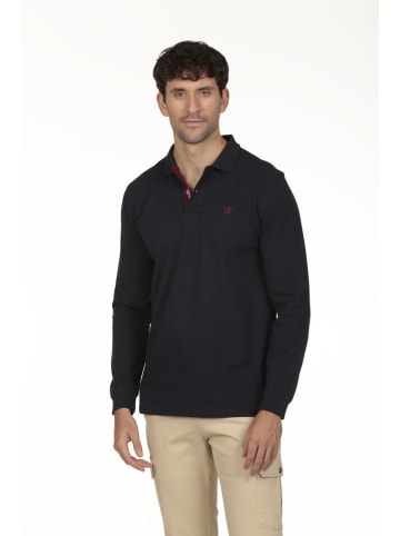 2-delige set: poloshirts donkerblauw/bordeaux