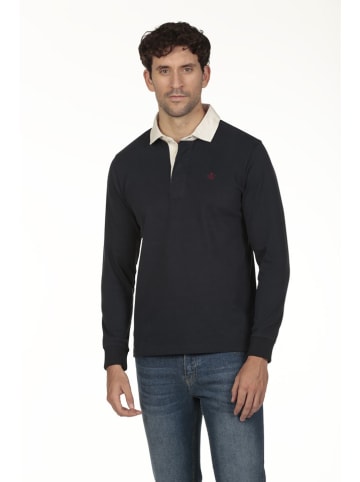 2er-Set: Poloshirts in Dunkelblau/ Bordeaux