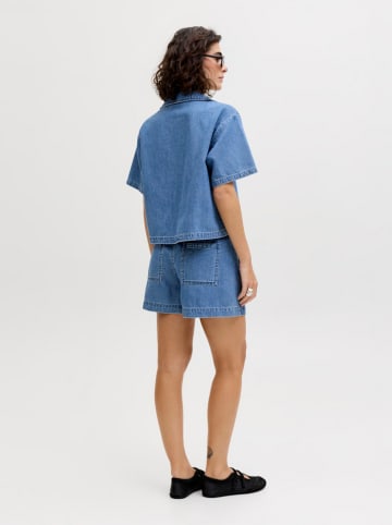 Spijkershort blauw