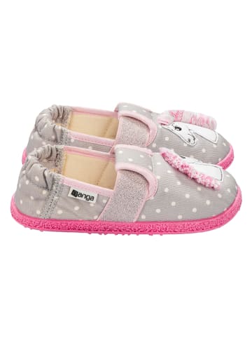 Hausschuhe "Pferdchen 2.0" in Grau/ Pink