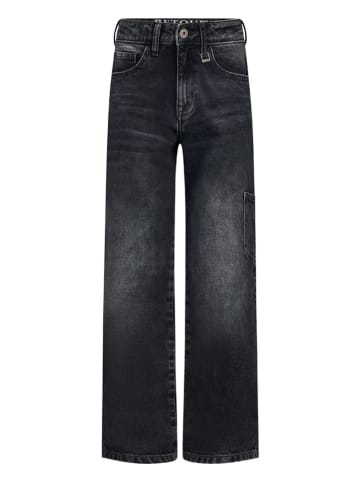 Bojówki dżinsowe - Comfort fit - w kolorze antracytowym