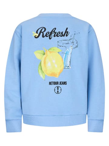 Sweatshirt "Leo" lichtblauw