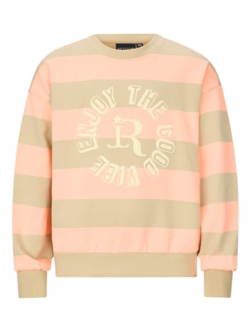 Sweatshirt "Tissa" in Beige/ Rosa