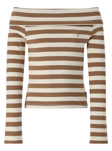 Longsleeve "Larache" in Hellbraun/ Beige