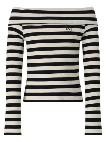 Longsleeve "Larache" in Schwarz/ Creme