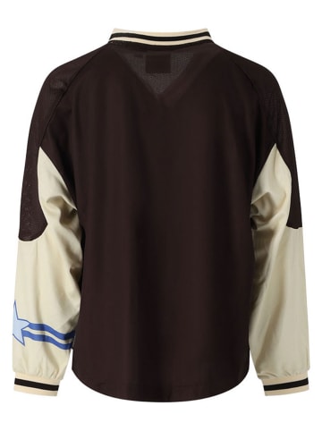 Longsleeve "Cassablanca" in Schwarz/ Beige