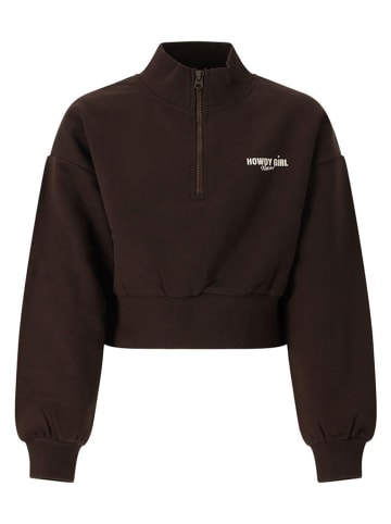 Sweatshirt "Riah" in Braun