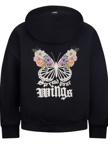 Hoodie in Schwarz/ Bunt