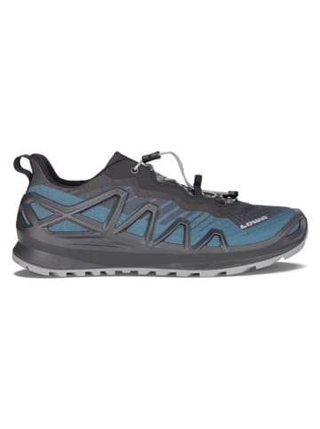 Buty trekkingowe "Merger GTX" w kolorze niebiesko-antracytowym
