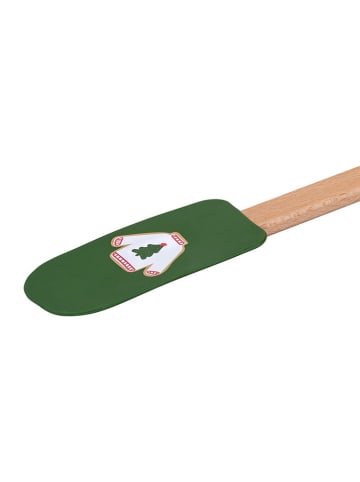 Teigschaber in Grün/ Hellbraun - (L)28 cm