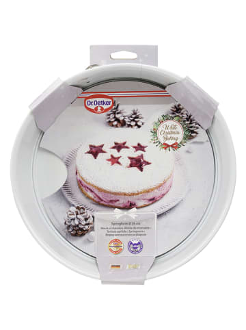 Tortownica "White Christmas Baking" w kolorze białym - Ø  26 cm