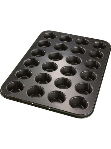 Forma "Tradition" w kolorze czarnym do muffinek - 38,5 x 26,5 cm