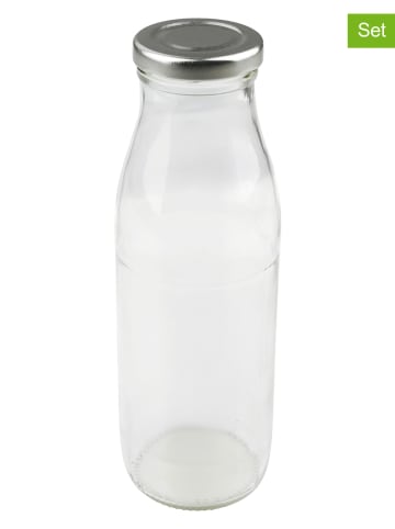 6er-Set: Smoothieflaschen in Transparent - 750 ml