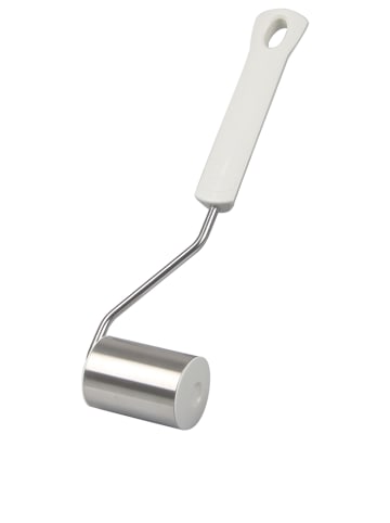 Kuchenblechroller in Weiß/ Silber - (L)22 cm