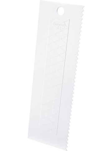 Tortenglätter in Weiß - (B)7 x (H)23 cm