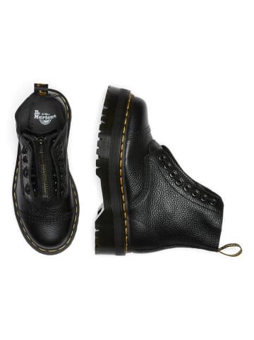 Leder-Boots in Schwarz