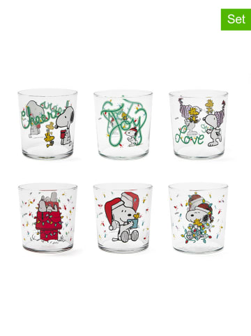 6er-Set: Gläser "Peanuts Shiny & Bright" in Bunt - 350 ml
