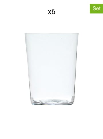 6-delige set: glazen "New York" transparant - 550 ml