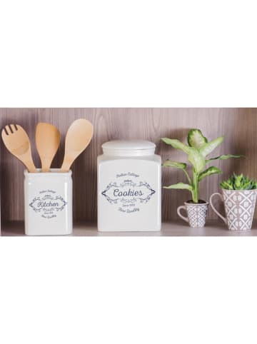 Keukenhulpjeshouder "Fine Quality" crème - (B)11,5 x (H)14,7 x (D)11,5 cm