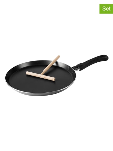 2-częściowy zestaw w kolorze czarnym do naleśników - Ø 24 cm