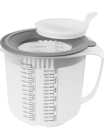 Pojemnik w kolorze szarym z miarką - 1,4 l