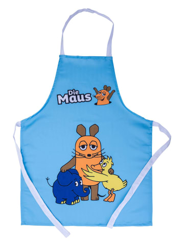 Backschürze "Maus & Elle" in Blau - (L)60 x (B)45 cm