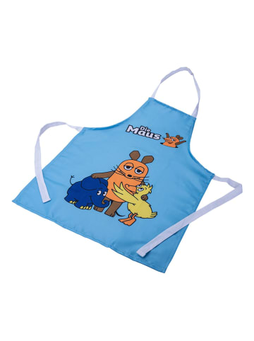 Backschürze "Maus & Elle" in Blau - (L)60 x (B)45 cm