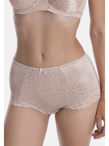 Pełne figi high waist w kolorze beżowym