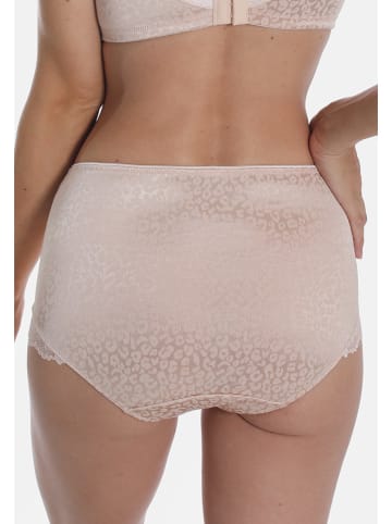 Pełne figi high waist w kolorze beżowym